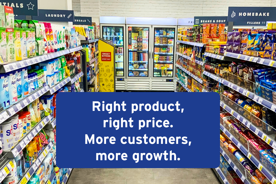 Right product, right price. More customers, more growth.